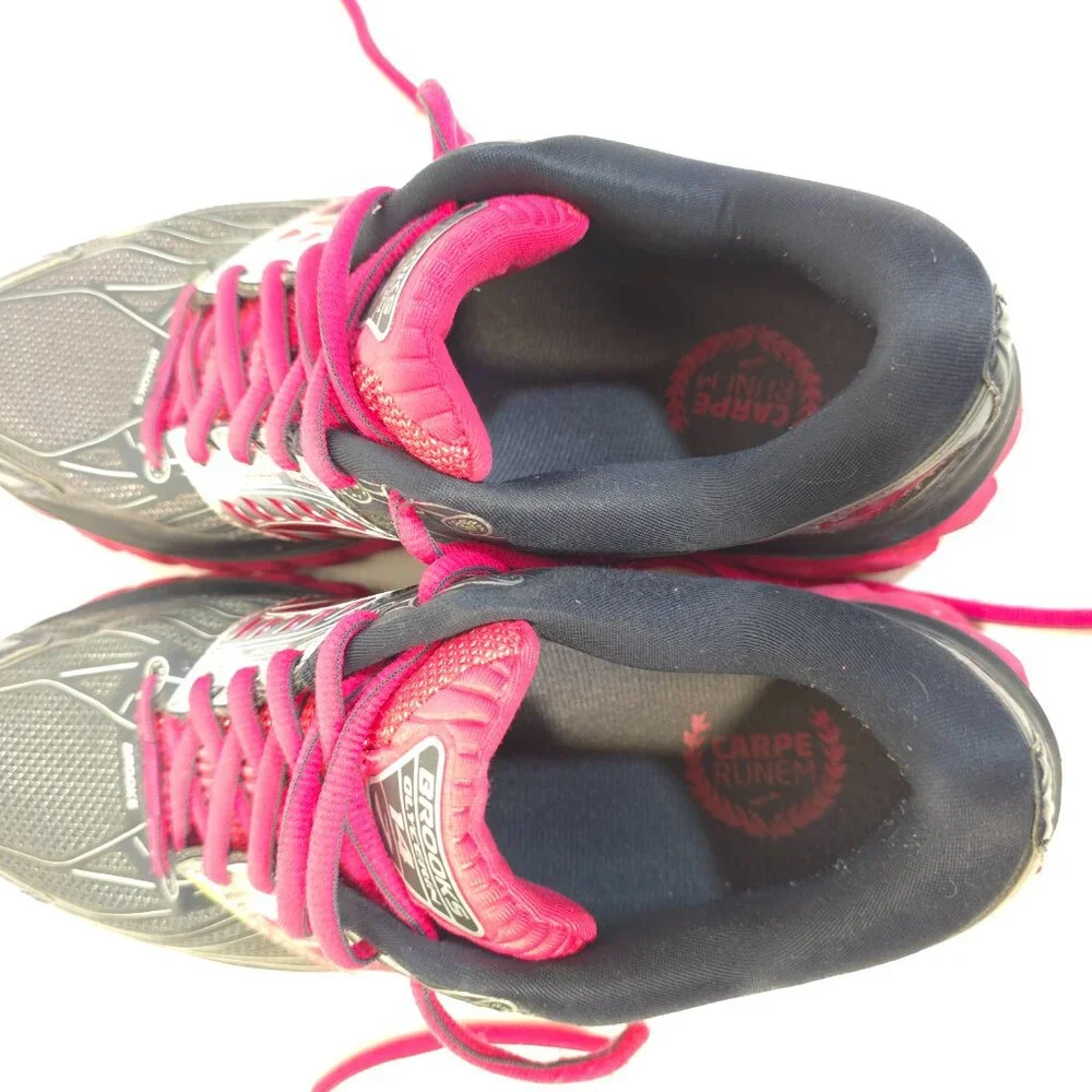 Brooks Ghost 14 Women’s Gray Pink Running Shoes Cushion Support Sneakers 8.5B - Picture 8 of 10